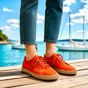SUYUTE Flat Espadrille Canvas Oxford